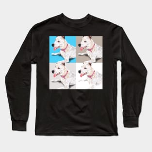 Smiling Pit Bull Dog Long Sleeve T-Shirt